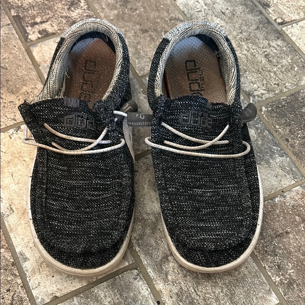 Hey Dude Charcoal Knit Shoes